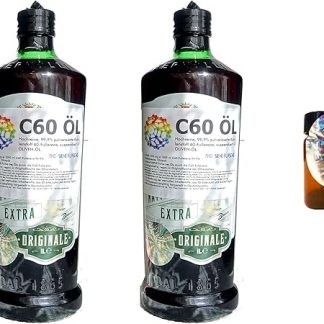 C60 Öl Set - 2 Flaschen C60 Öl plus 1 g reines C60 Pulver