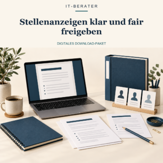 Produktbild: Stellenanzeigen klar und fair freigeben – digitales Download-Paket von IT-Berater.