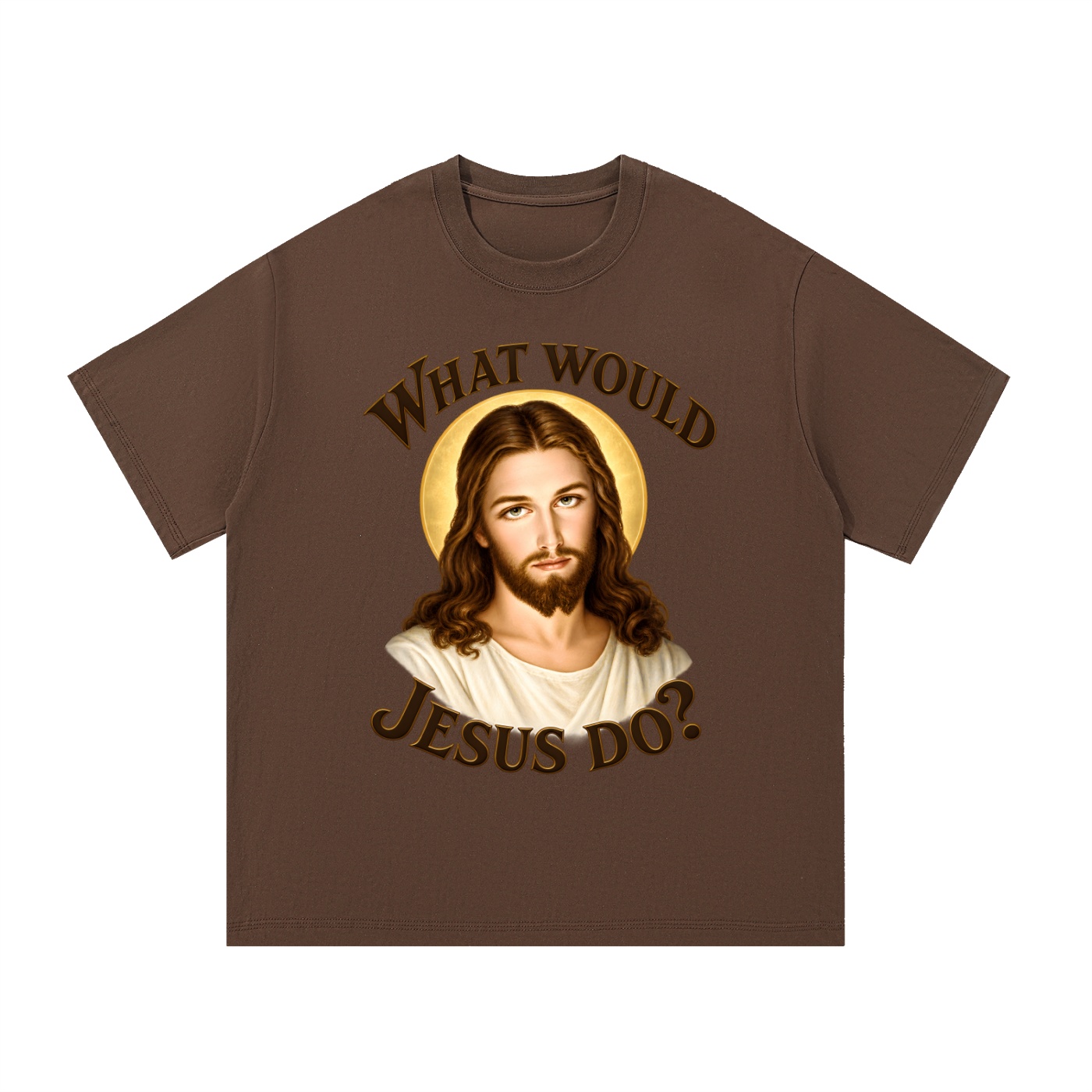 Was würde Jesus tun? Initiale-Stil (Variante 1) – T-Shirt – Bild 15