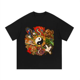 All Style Kung Fu – Bear Temple Gold – T-Shirt – Vorderansicht