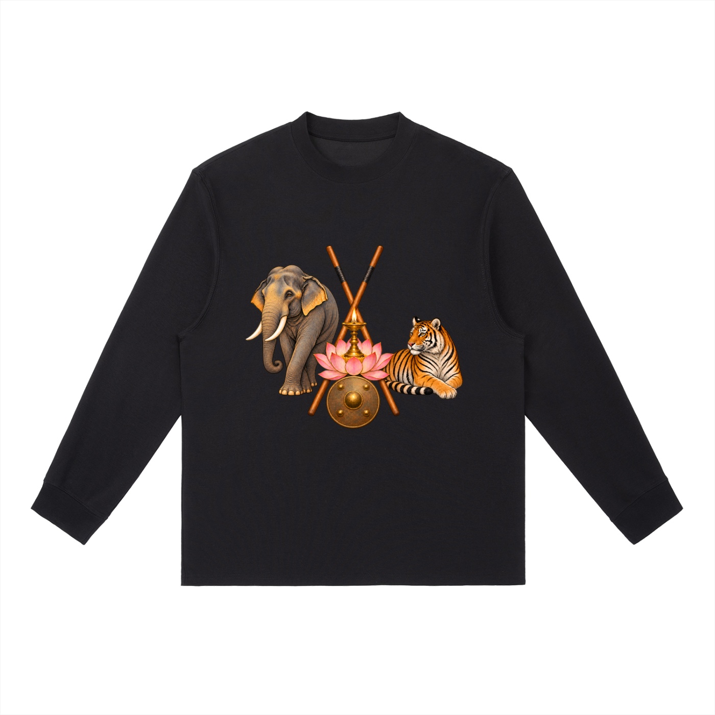 Kalari B – Langarmshirt, Freie Komposition