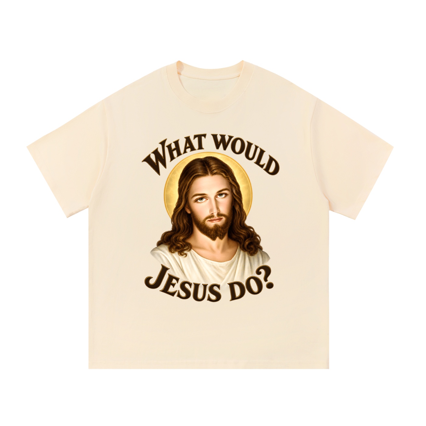 Was würde Jesus tun? Initiale-Stil (Variante 1) – T-Shirt – Bild 10