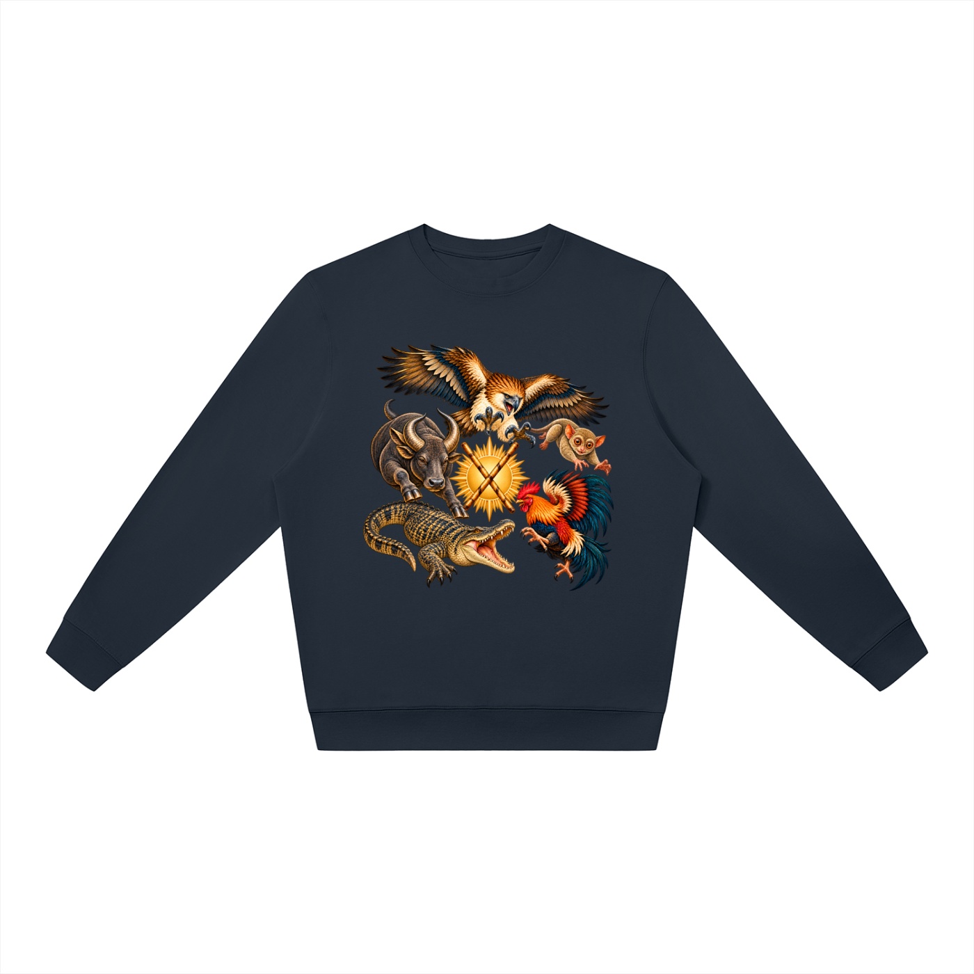 Philippinen A – Oversize-Sweatshirt, Dynamische Tiere – Bild 17