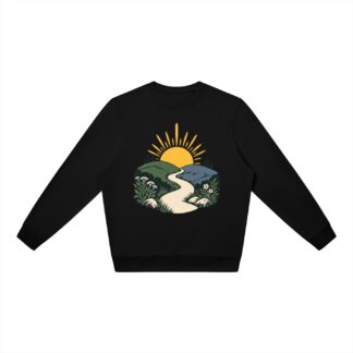 Kleine Fluchten – Sonne und Weg – Sweatshirt – Vorderansicht