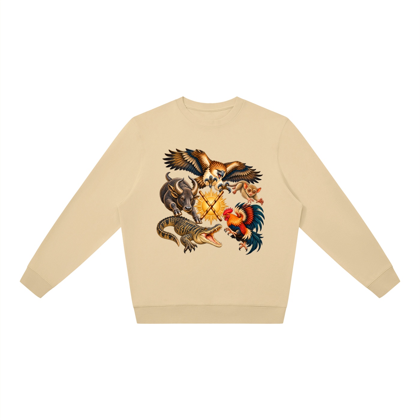 Philippinen A – Oversize-Sweatshirt, Dynamische Tiere – Bild 13