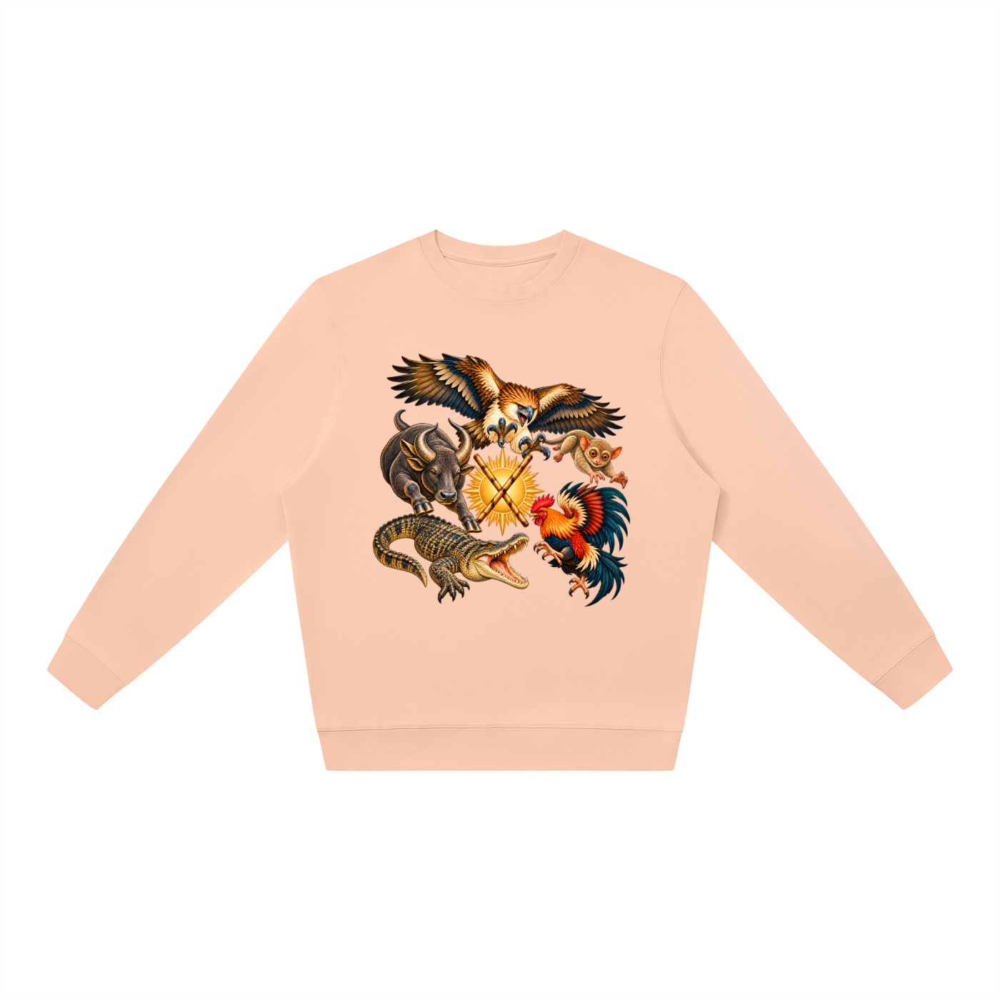 Philippinen A – Oversize-Sweatshirt, Dynamische Tiere – Bild 15