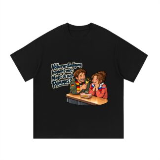 Völkerverständigung beginnt mit: Magst du auch Pommes? (Pommes verbinden) – T-Shirt · Motiv 2