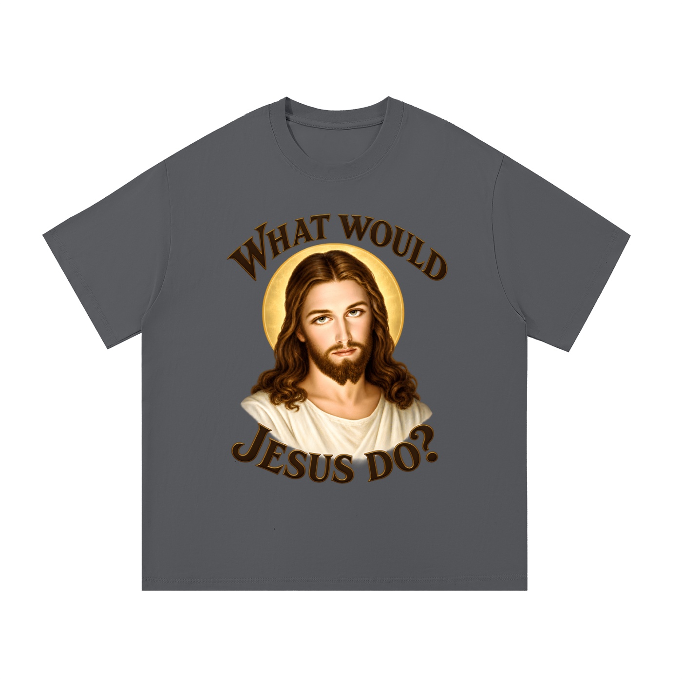 Was würde Jesus tun? Initiale-Stil (Variante 1) – T-Shirt – Bild 13