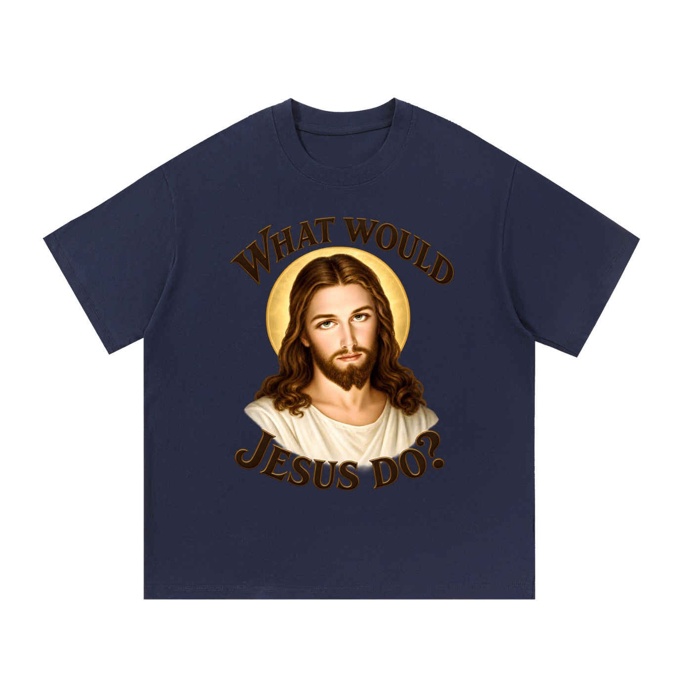 Was würde Jesus tun? Initiale-Stil (Variante 1) – T-Shirt – Bild 16