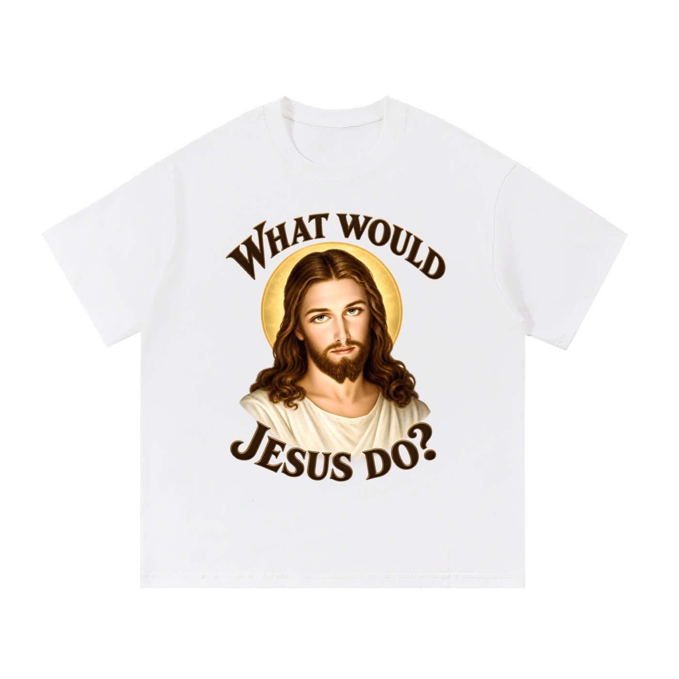 Was würde Jesus tun? Initiale-Stil (Variante 1) – T-Shirt – Bild 17