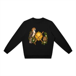 Philippinen B – Oversize-Sweatshirt, Freie Komposition in Schwarz