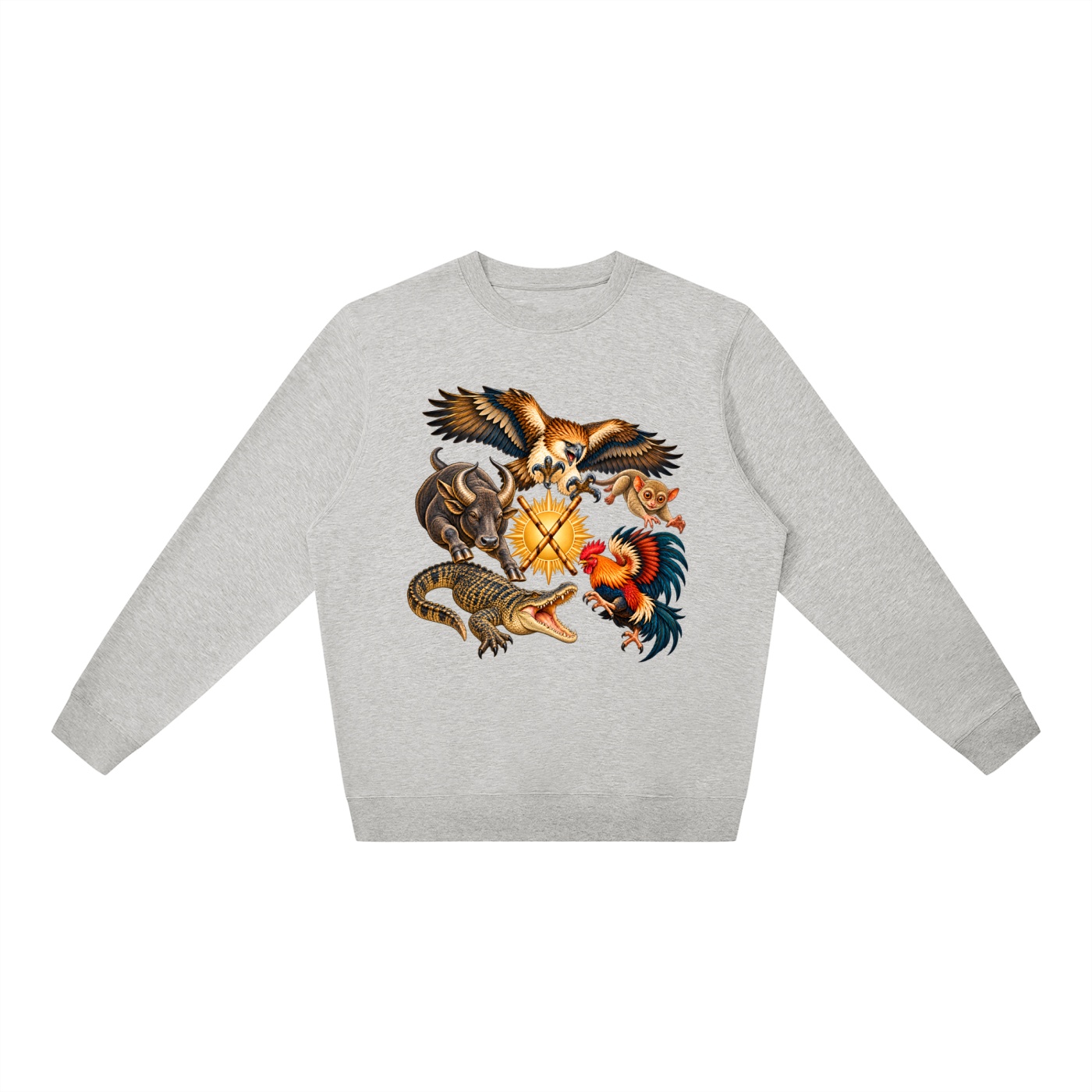 Philippinen A – Oversize-Sweatshirt, Dynamische Tiere – Bild 11
