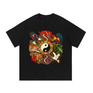 All Style Kung Fu – Rooster Temple Gold – T-Shirt