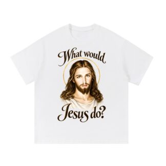Was würde Jesus tun? Initiale-Stil (Variante 4) – T-Shirt