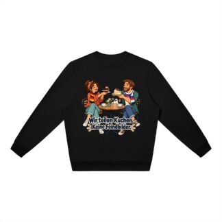 Wir teilen Kuchen. Keine Feindbilder. (Kuchen teilen) – Sweatshirt · Motiv 3