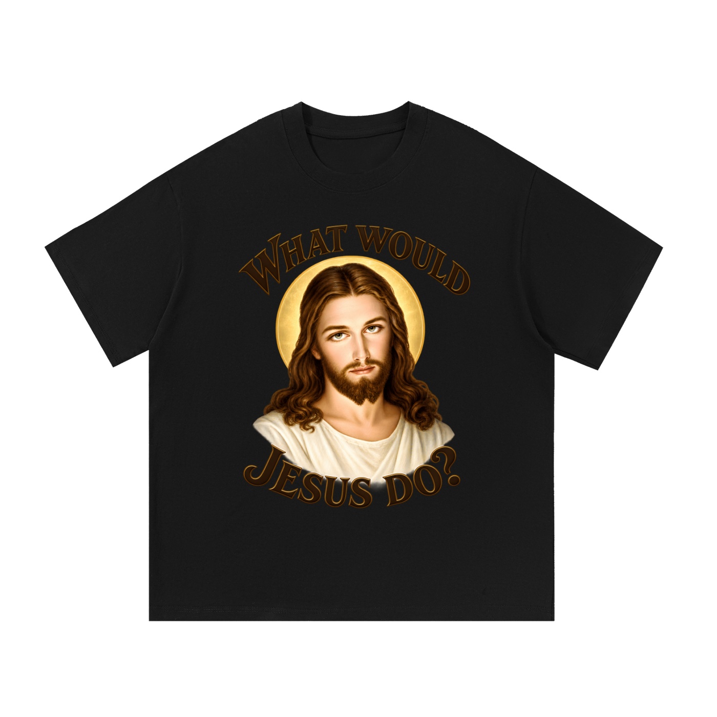 Was würde Jesus tun? Initiale-Stil (Variante 1) – T-Shirt – Bild 8