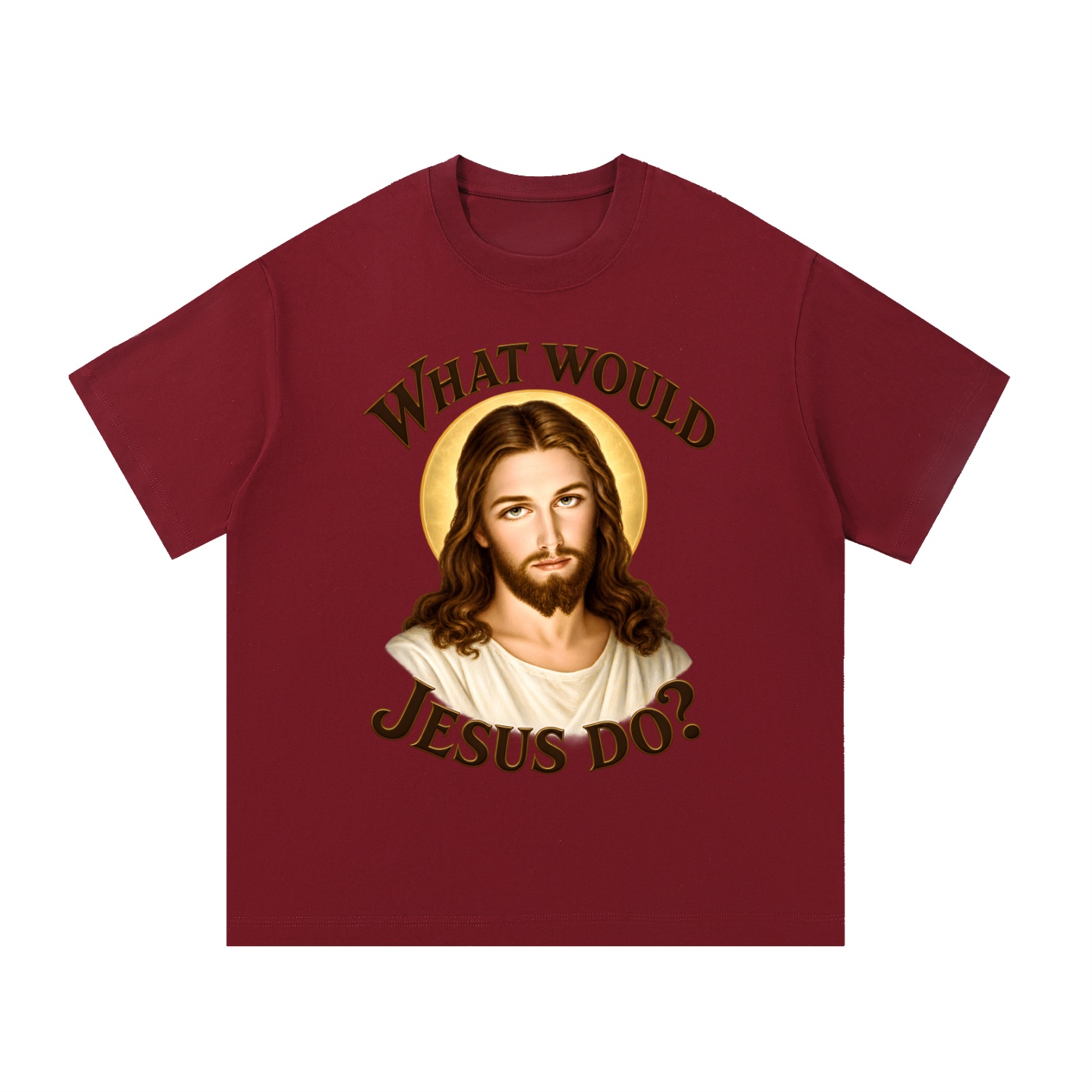 Was würde Jesus tun? Initiale-Stil (Variante 1) – T-Shirt – Bild 14
