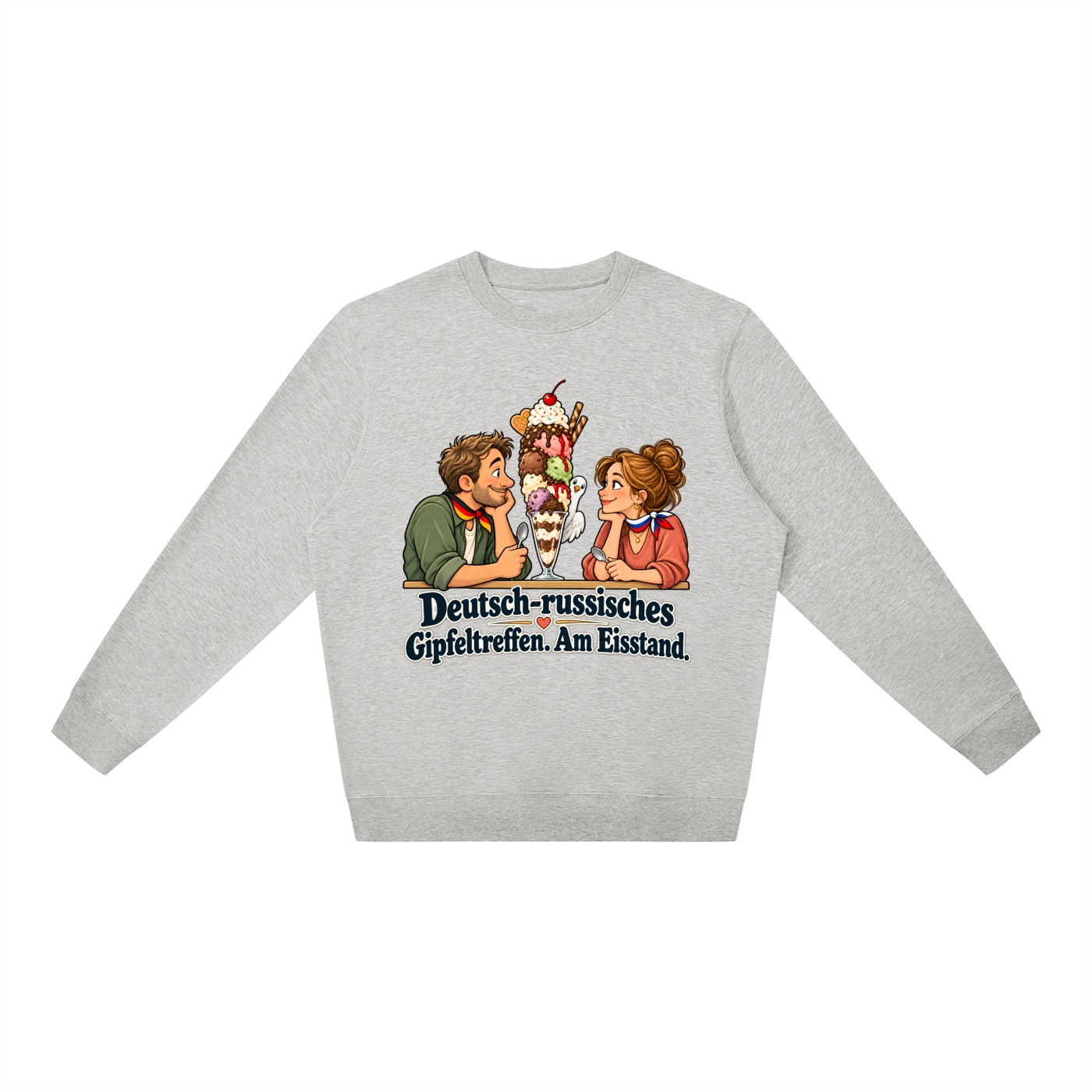 Deutsch-russisches Gipfeltreffen. Am Eisstand. (Gipfeltreffen am Eisstand) – Sweatshirt – Bild 7