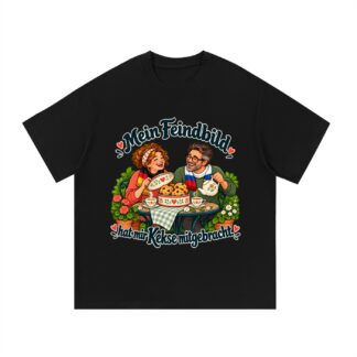 Mein Feindbild hat mir Kekse mitgebracht. (Kekse mitgebracht) – T-Shirt · Motiv 3