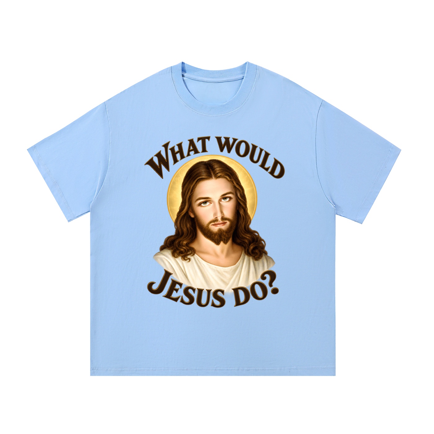 Was würde Jesus tun? Initiale-Stil (Variante 1) – T-Shirt – Bild 12