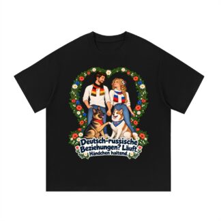 Deutsch-russische Beziehungen? Läuft. Händchen haltend. (Händchen haltend) – T-Shirt