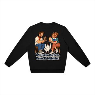 Wir teilen Kuchen. Keine Feindbilder. (Kuchen teilen) – Sweatshirt