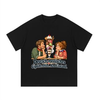 Deutsch-russisches Gipfeltreffen. Am Eisstand. (Gipfeltreffen am Eisstand) – T-Shirt