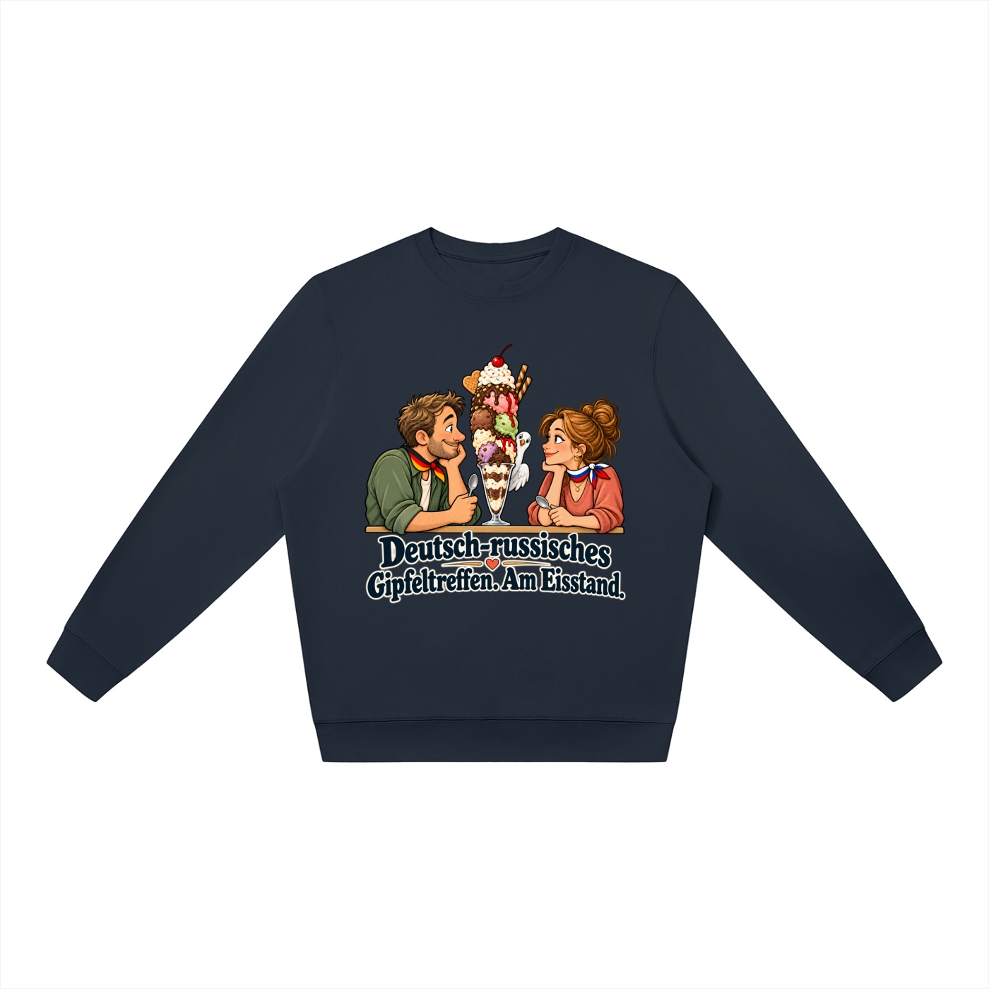 Deutsch-russisches Gipfeltreffen. Am Eisstand. (Gipfeltreffen am Eisstand) – Sweatshirt – Bild 11