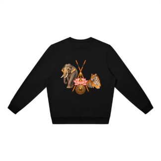 Kalari B – Oversize-Sweatshirt, Freie Komposition – Ansicht 1